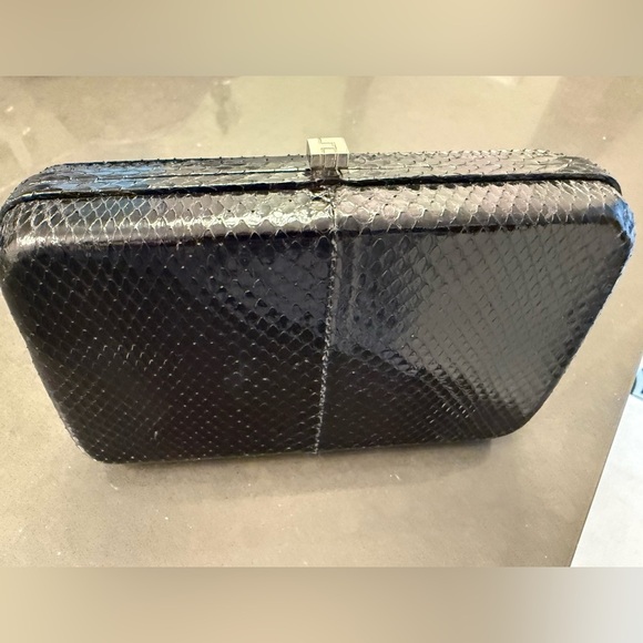 Lambertson Truex Handbags - Lambertson Truex Black Textured Clutch